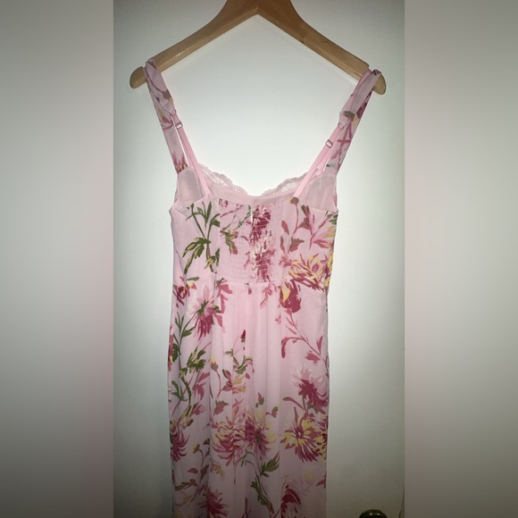 Reformation Petites Irisa Dress Pink Floral Midi Dress - Picture 7 of 9